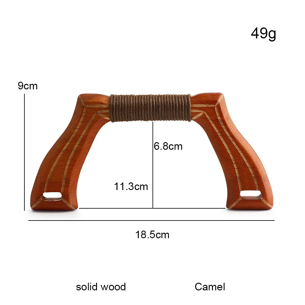 sac à bandoulière en forme d'arc, poignée de couture amovible, cadre de poignée en forme de u en bois massif, accessoires de bricolage, 2/4/10 pièces