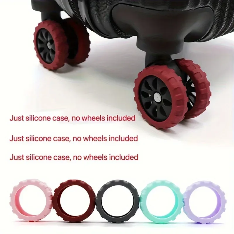 protector rouleau silicium silicone anti rayure bagage voyage noir bleu gris vert rose protection universelle accessoire travail transport