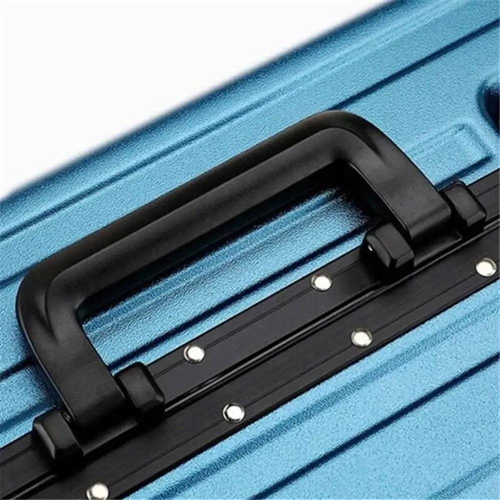 poignée de boîte à bagages portable en plastique noir et argent, valise de remplacement, étui, réparation, fournitures de voyage