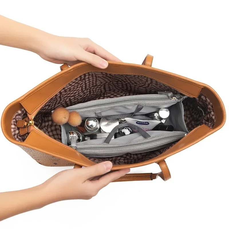 organisateur de sac à main, fourre-tout, organisateur de sac à main, séparateurs pour sac à main intérieur, sac à bandoulière, sac à doublure intérieure