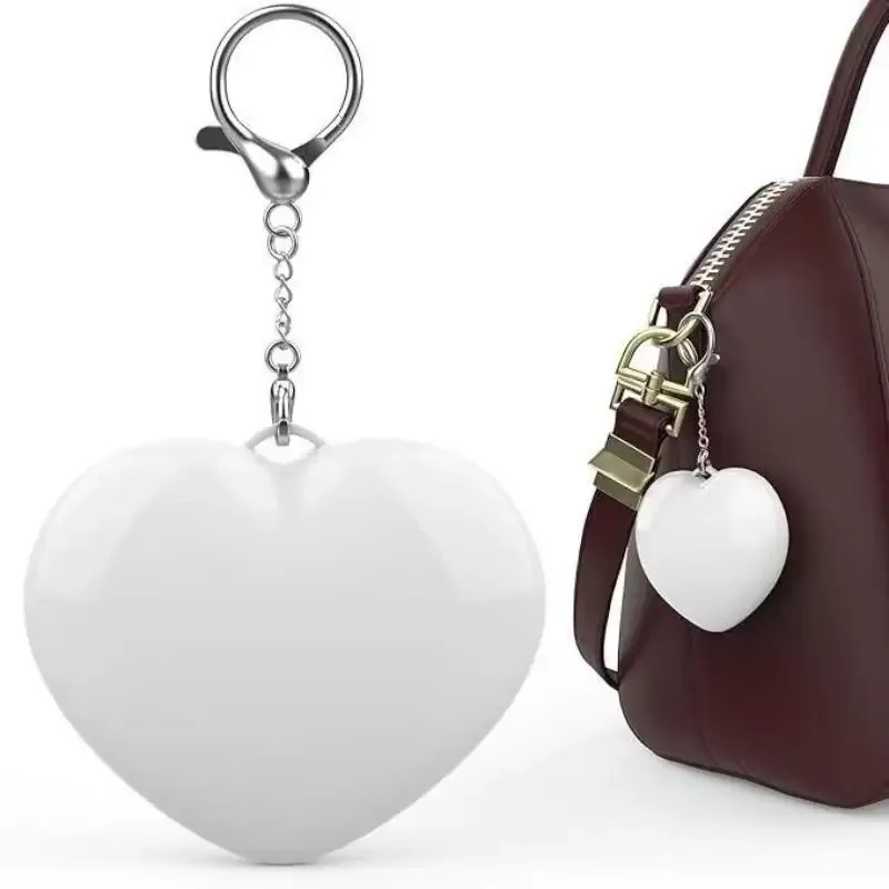 porte-clés veilleuse led en forme de cœur, rechargeable par usb, lumière douce pour la décoration de sac à dos, cadeaux pour filles, utilisation nocturne