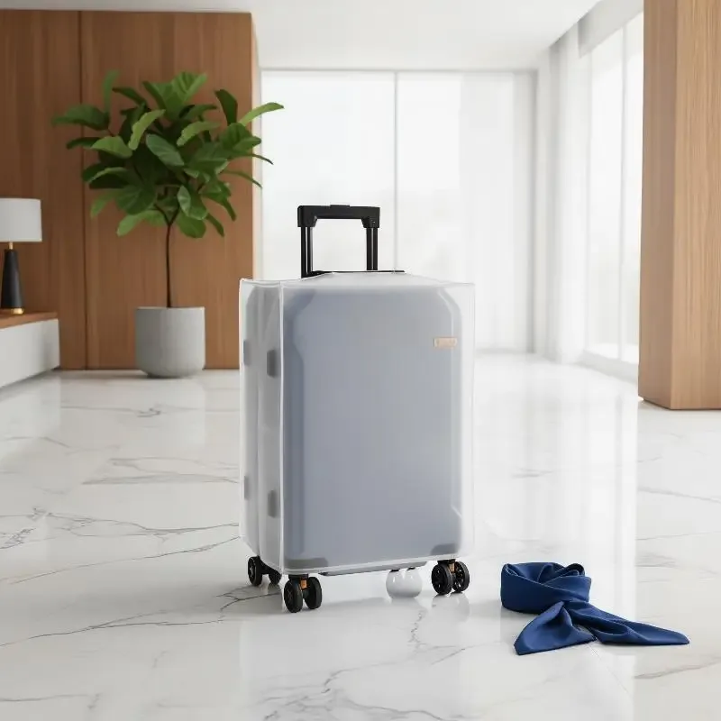 nouvelle housse de protection pour bagages portable de haute qualité, givrée, imperméable, anti-poussière, durable, pour valise
