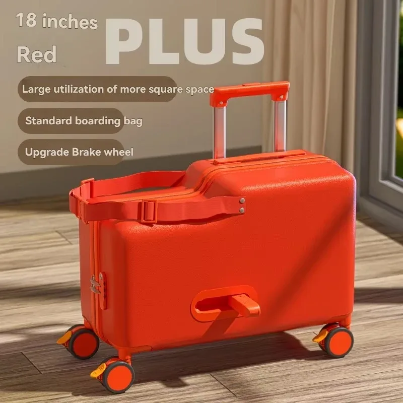 bagages, les enfants peuvent s'asseoir, monter et descendre, valise, chariot, roue universelle, frein, sac de voyage