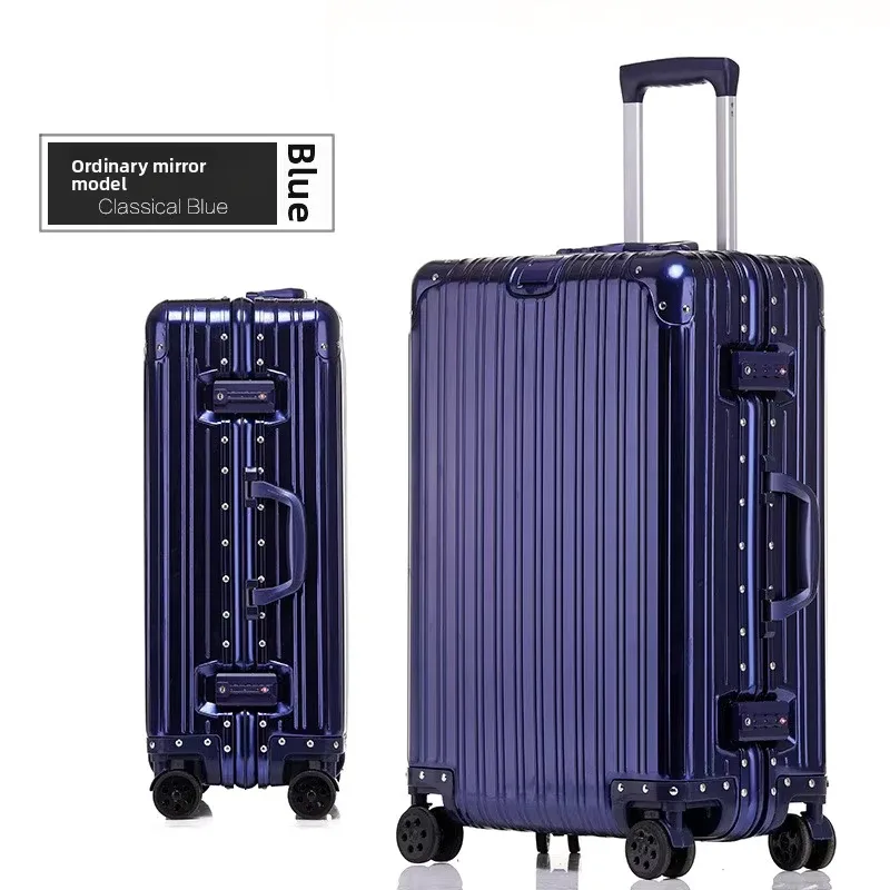 valise colenara 20"24"26"29 pouces, valise à roulettes en alliage d'aluminium et de magnésium, bagage de cabine, sac de voyage, valise à roulettes pour homme, valise de voyage d'affaires
