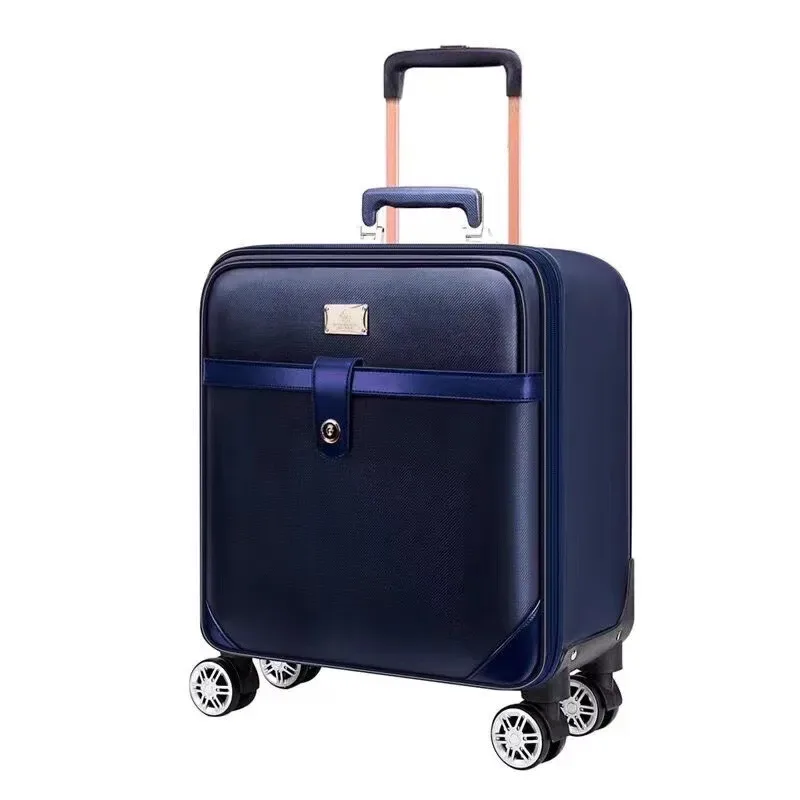  étui pour sac à dos en cuir pu, étui pour ordinateur portable de voyage d'affaires avec roues universelles, bagage à roulettes multifonctionnel