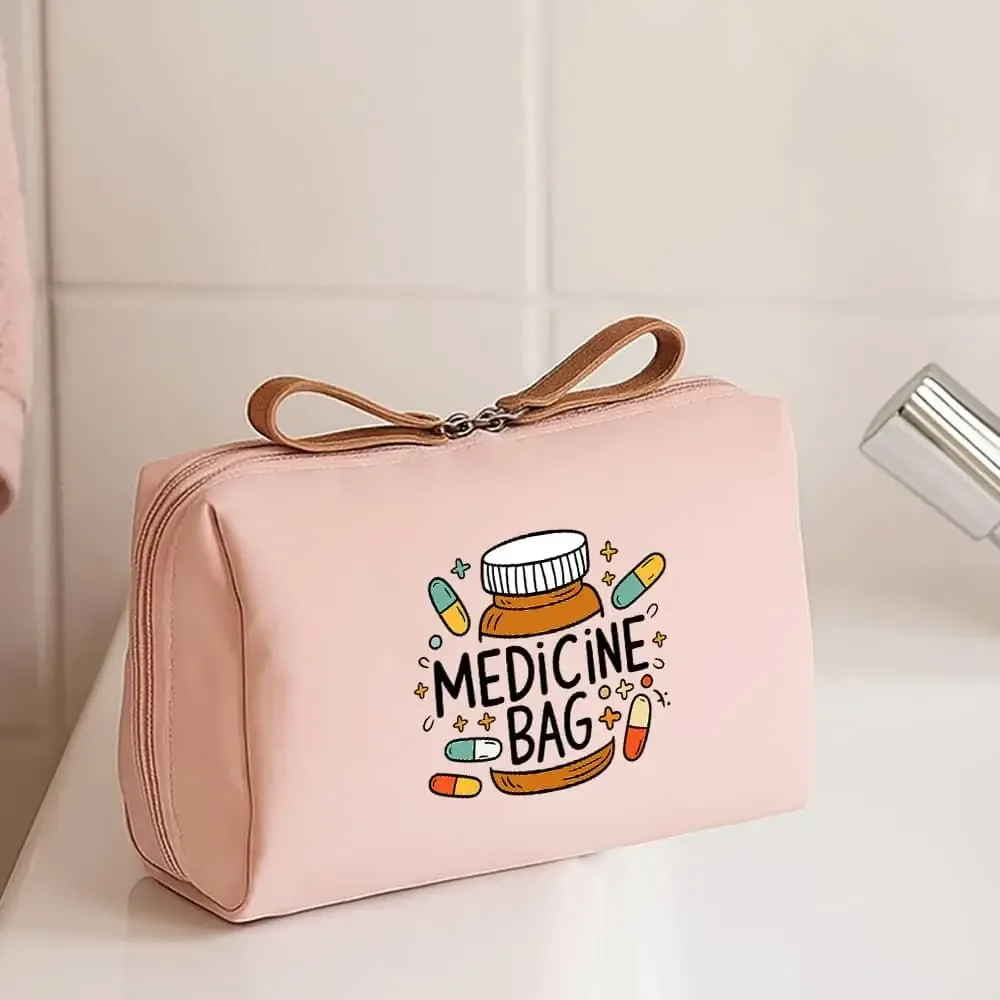 sac de rangement pour étiquettes de médicaments, cadeau compact pour médecin/infirmière, idéal pour l'hôpital, les voyages, les anniversaires ou les cadeaux d'anniversaire de mariage.