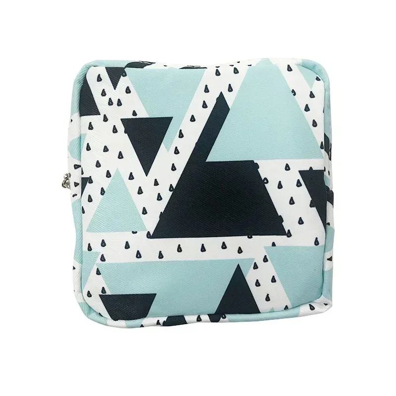 trousse toilette cosmétique coton point vert jaune rouge marron violet noir bleu kaki beige gris voyage maquillage