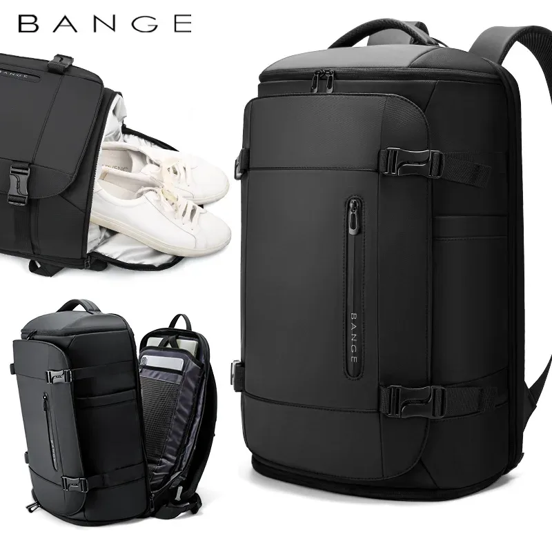 sac dos oxford cloth black solid color large capacity adjustable shoulder straps leisure voyage compartiments shoes reduction burden