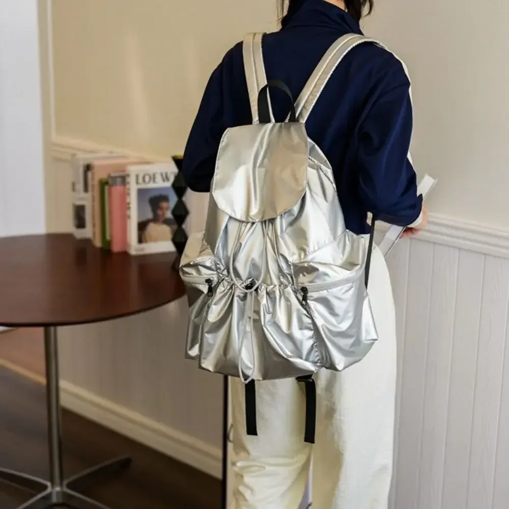 sac à dos wstring de proximité de style coréen, sac en nylon souple léger, sac fourre-tout solide pour documents, sac initié, employé de bureau, possède un design de niche, mignon