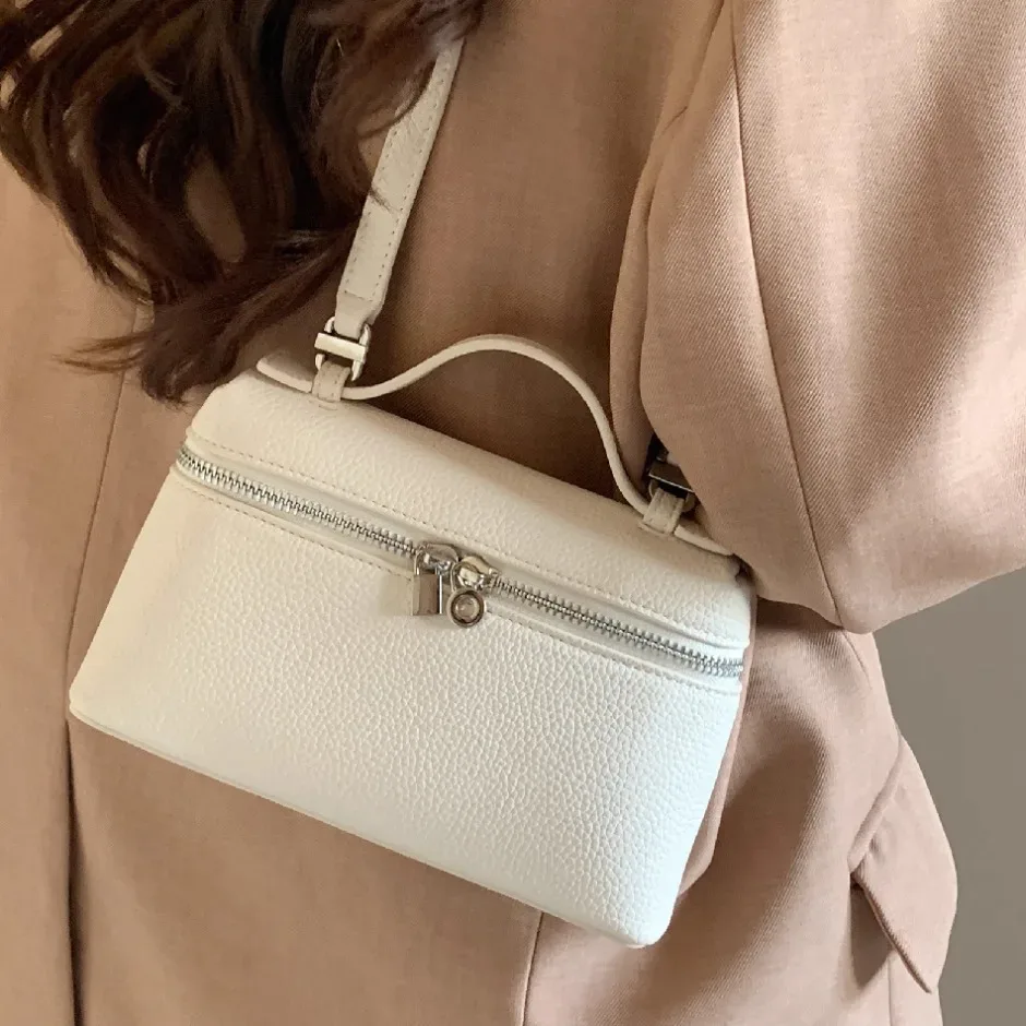 sac à bandoulière en cuir grainé de litchi, style premium et de niche, sac pour femme simple et tendance, sac à main mini exquis, sacs bandoulière.