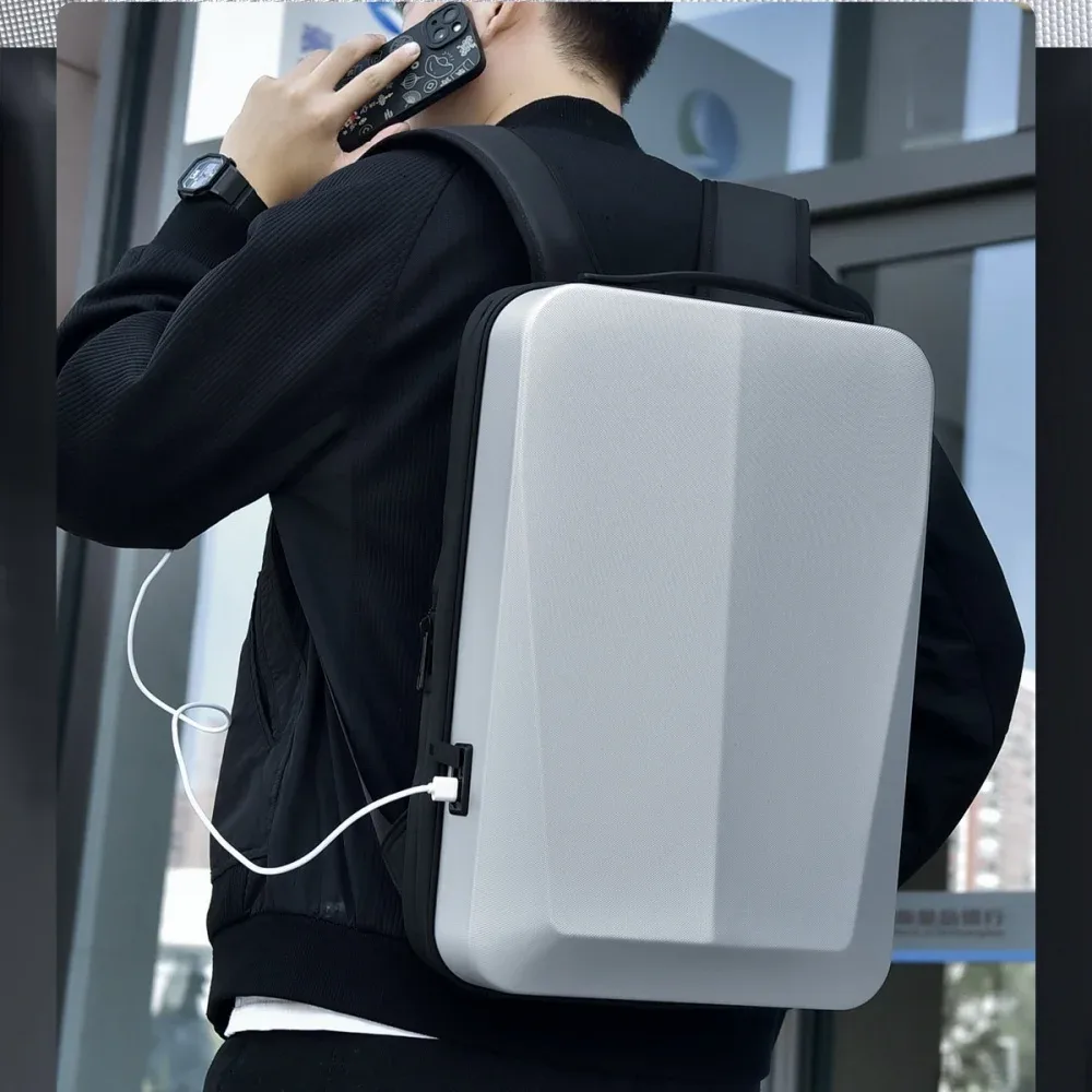 sac à dos pour ordinateur portable imperméable pour homme, 15,6/17 pouces, extensible, coque rigide, sac de jeu, antivol tsa, charge usb, sacs de voyage d'affaires