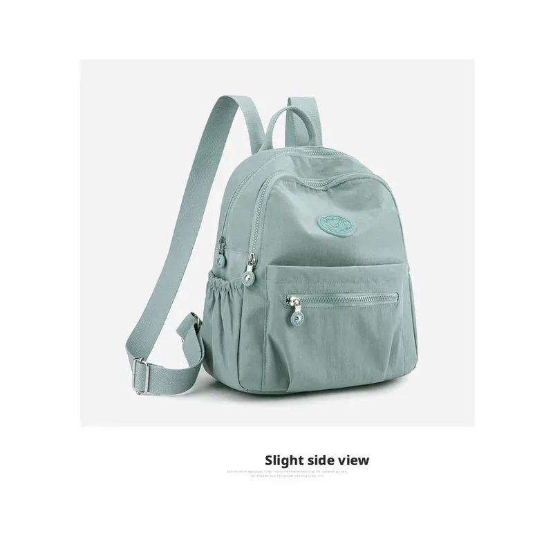 sac à dos tendance pour femmes en nylon oxford, petit sac à dos coréen stylé, sac à livres polyvalent en toile, sac de voyage pour maman