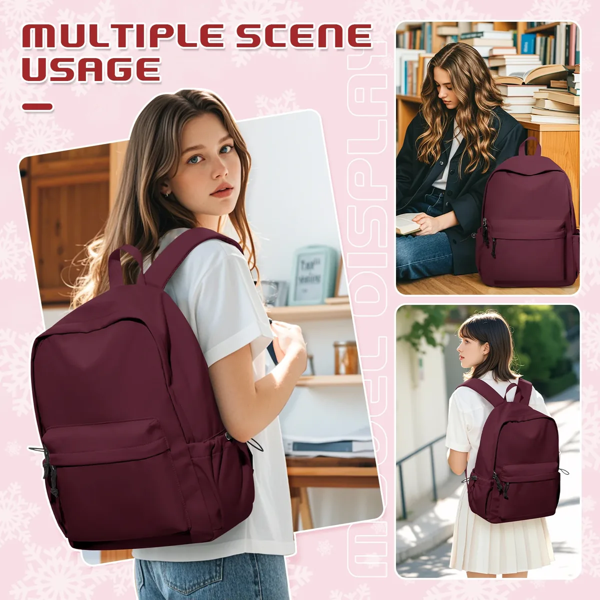 sac à dos d'école pour adolescents, filles et garçons, sac à dos pour femmes, sac de lycée, sac à dos de voyage pour ordinateur portable, sac à dos de travail décontracté