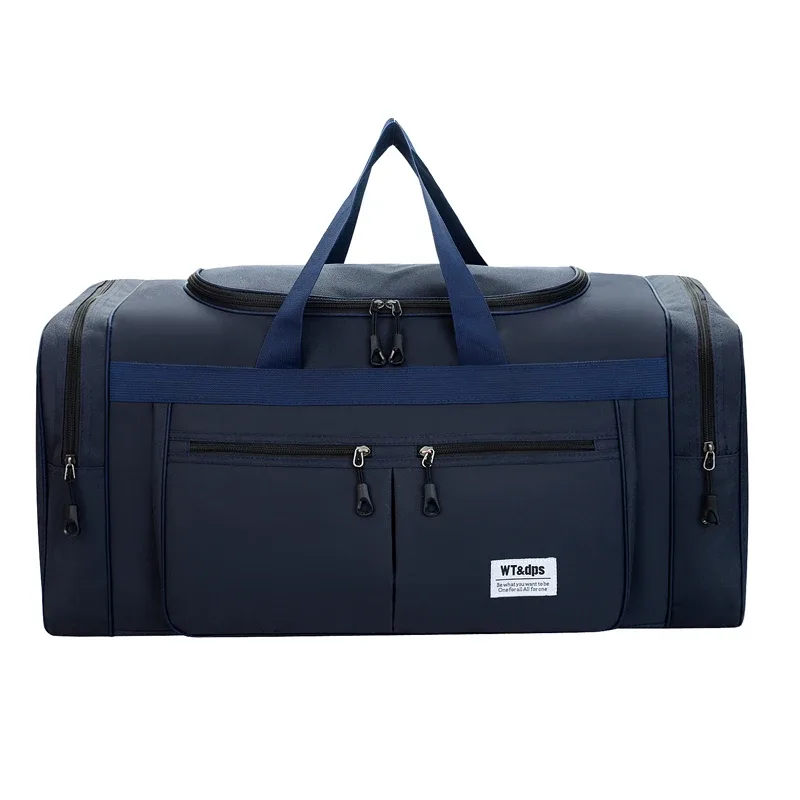 sac de voyage portable grande capacité, sac à main étanche en nylon, sac à bandoulière décontracté pour l'extérieur, logo personnalisé avec nom imprimé