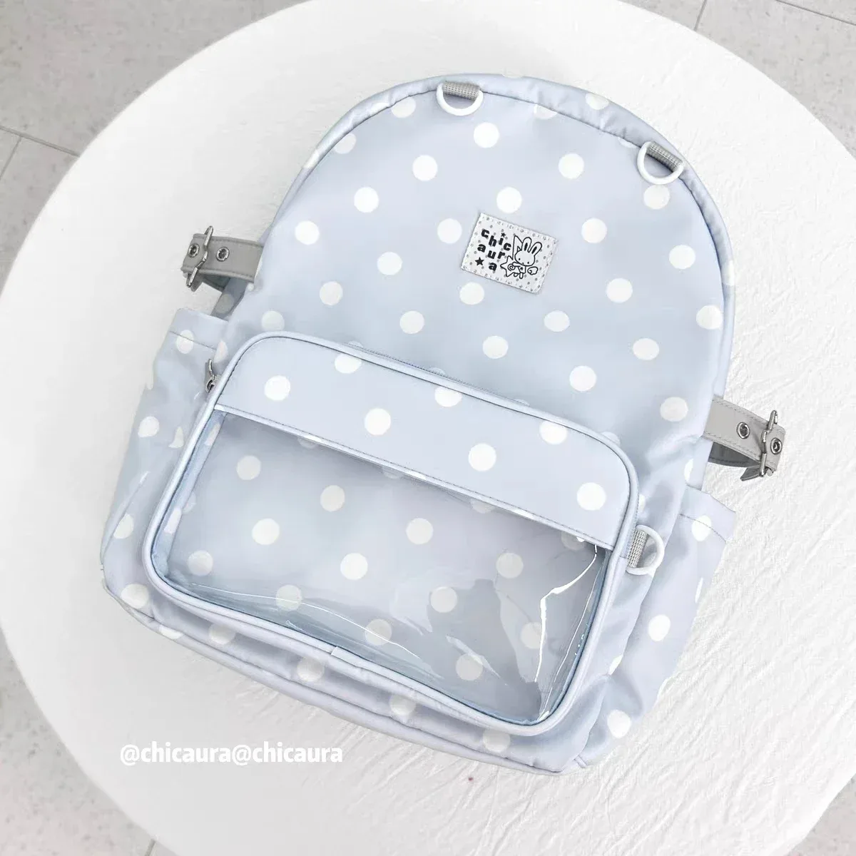 nouveau sac à dos harajuku doux et mignon pour filles, sac à poupées ita bag, sac à dos polyvalent style ins, grande capacité, à pois