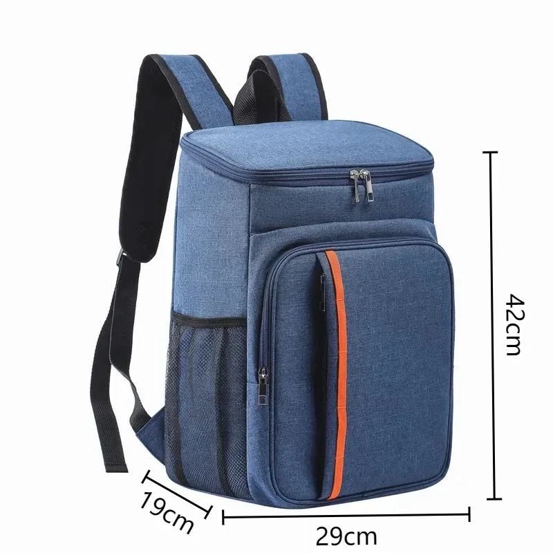 sac isotherme portable 18l pour repas, boîte alimentaire durable, étanche, glacière isotherme, sac à dos oxford pour camping et rangement du dîner