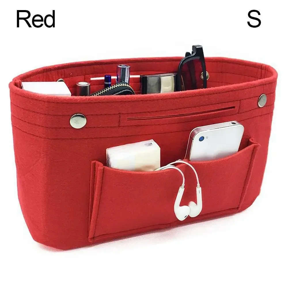 organisateur de sac de voyage portable, insert de sac à main, doublure de sac, sac intérieur en feutre