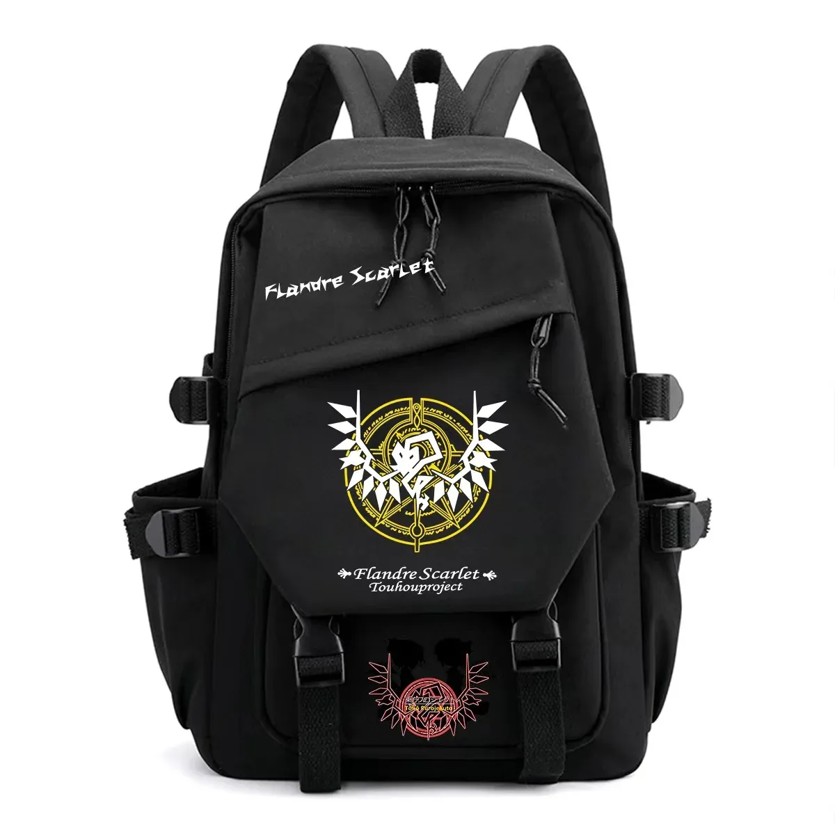 sac à dos touhou project ‌ sac à dos de voyage de grande capacité pour étudiants, imprimé dessin animé hakurei reimu kirisame marisa