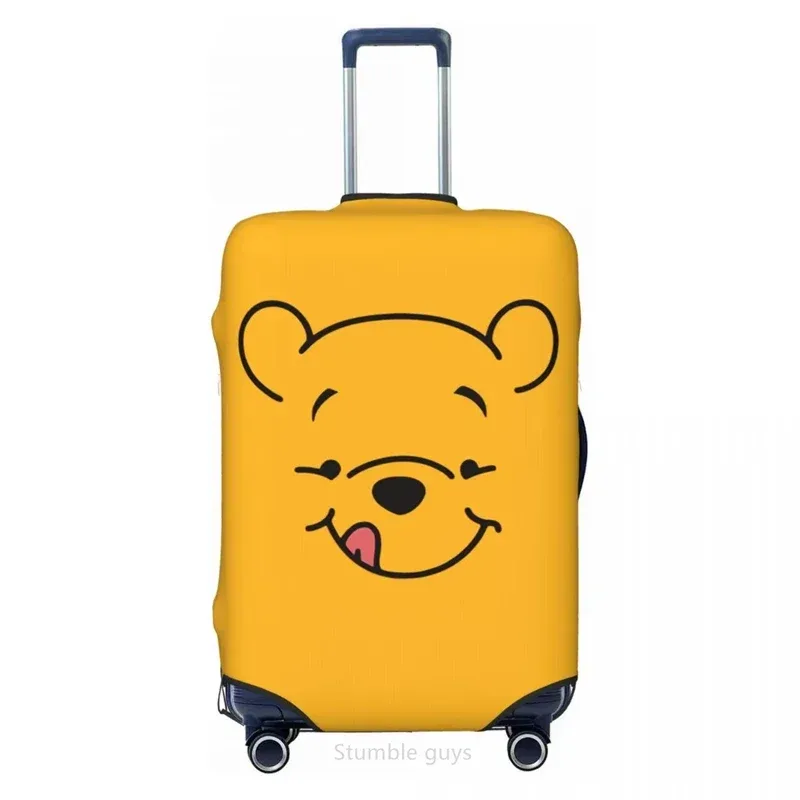 housse de valise de voyage à motif d'ours, en matériau élastique, convient aux bagages de 18 à 32 pouces, durable, anti-rayures, anti-poussière, lavable