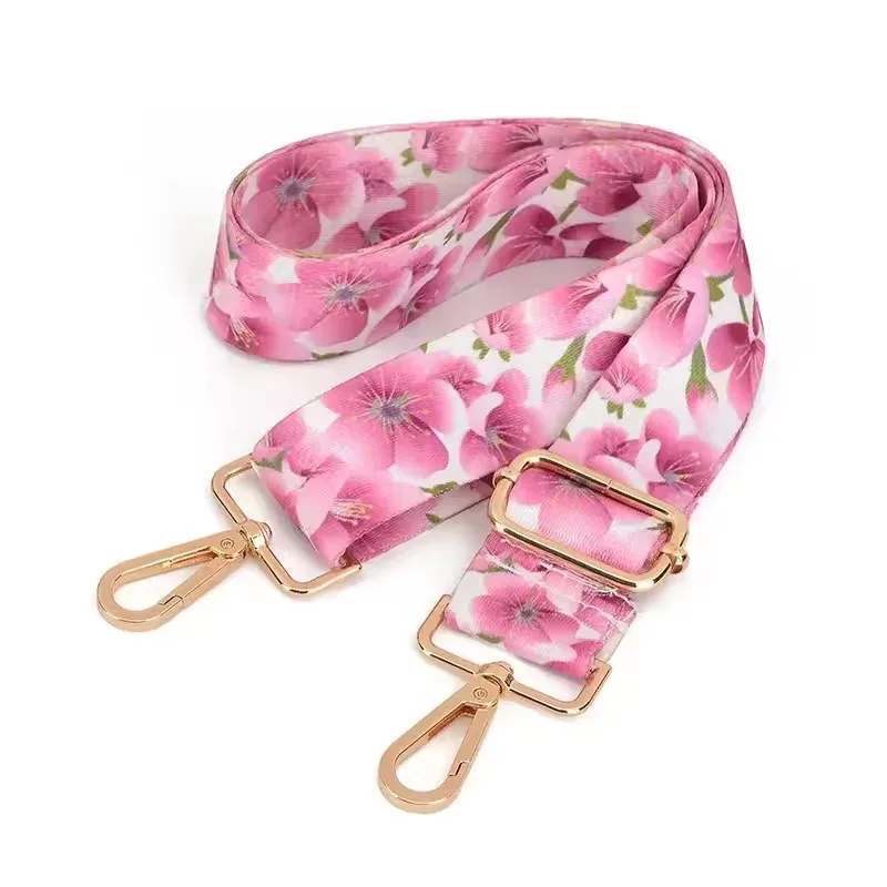 sangle sac nylon multicolore geometrique poignée amovible boucles dorées accessoire voyage femmes épaule adjustabilite