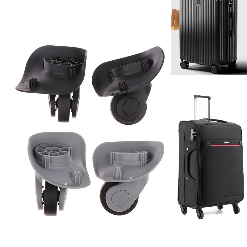 1 Paire de Roues Pivotantes Silencieuses en Caoutchouc pour Valise, Roulettes de Remplacement pour Bagages, Accessoires de Valise à Roulettes, Vente Chaude
