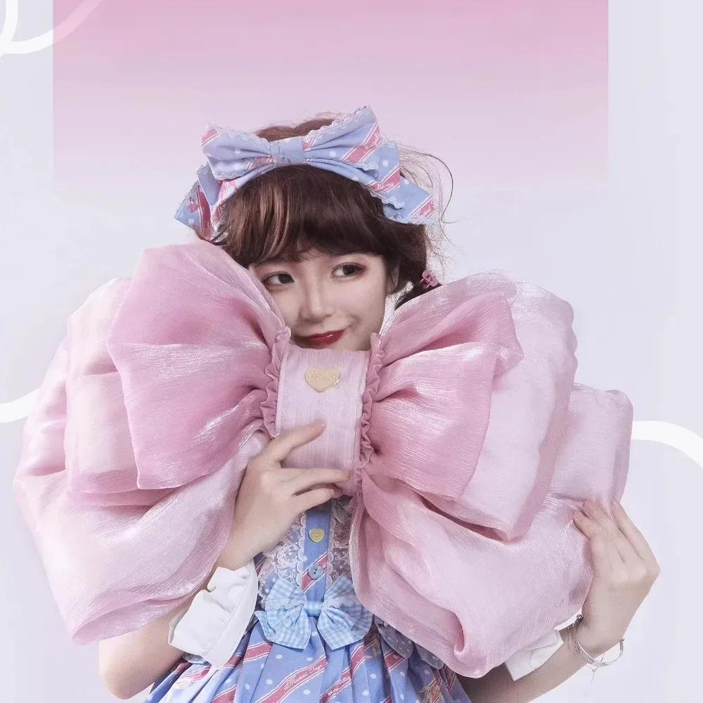 sac dos polyester femelle nœuds rubans plissés cœur doré rose violet noir voyage adolescente fourre tout