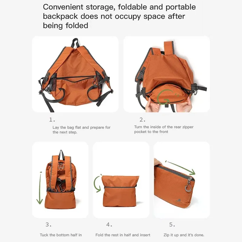 sac à dos pliable multifonctionnel léger et imperméable fouvor 2026 pour activités de plein air, voyages, randonnée et école 3037-06
