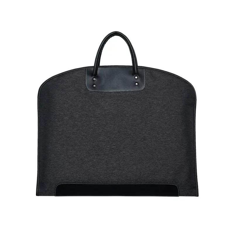 sac de transport pour costume homme haut de gamme, pour voyages d'affaires, sac à vêtements long et étendu, en tissu oxford épais, noir/bleu marine