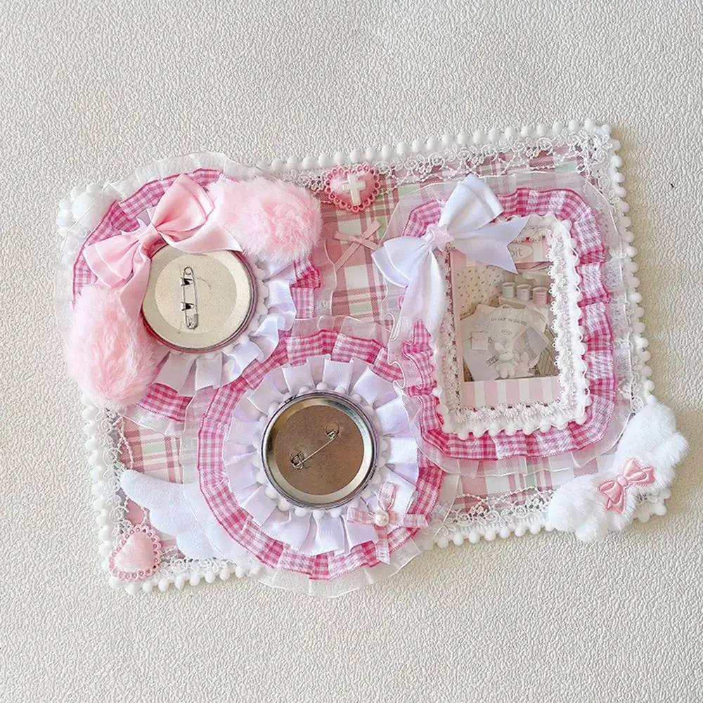 ita sac broche badge organisateur à la main dentelle plaque arrière badge affichage insérer conseil de rangement cosplay ita sac accessoires décor