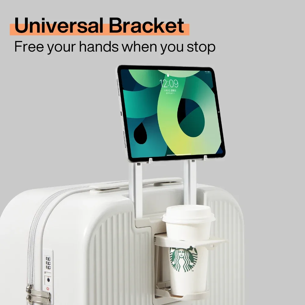 mixi bagage à main avec tasse support pour téléphone coque rigide valise de voyage roulante avec roues spinner 20 24 26 pouces m9290