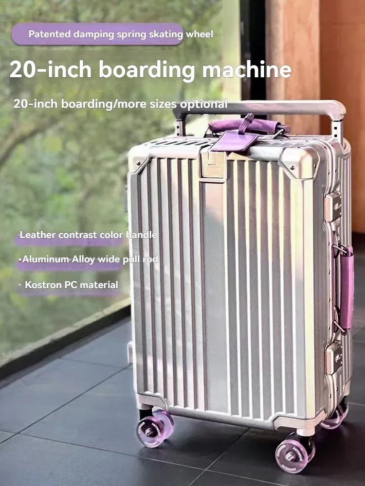 Bagage à roue de patinage, valise d'embarquement de 20 pouces, étui de voyage de 24 pouces, boîte de mot de passe Premium, boîtier de chariot Durable, nouvelle collection 2025