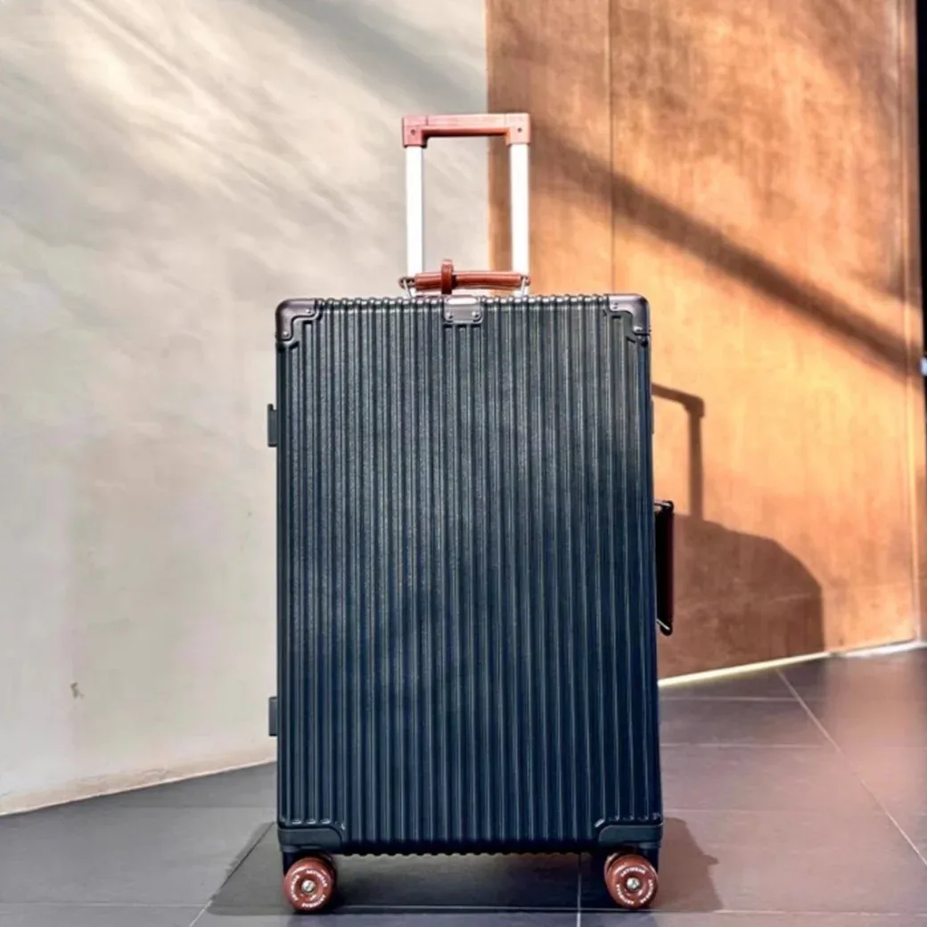 valise à main avec cadre en aluminium, avec roue rotative silencieuse colorée, serrure tsa, boîtier de chariot de voyage, bagages roulants de haute qualité