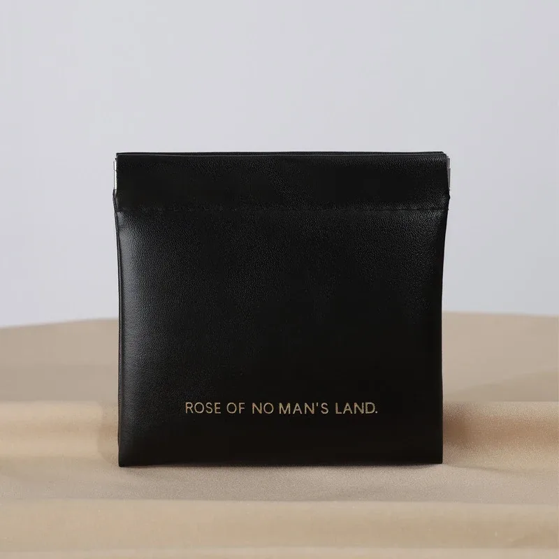 mini sac à fermeture automatique en pu, sac de rangement portable pour écouteurs, câbles de charge, portefeuille zéro, monnaie et rouge à lèvres