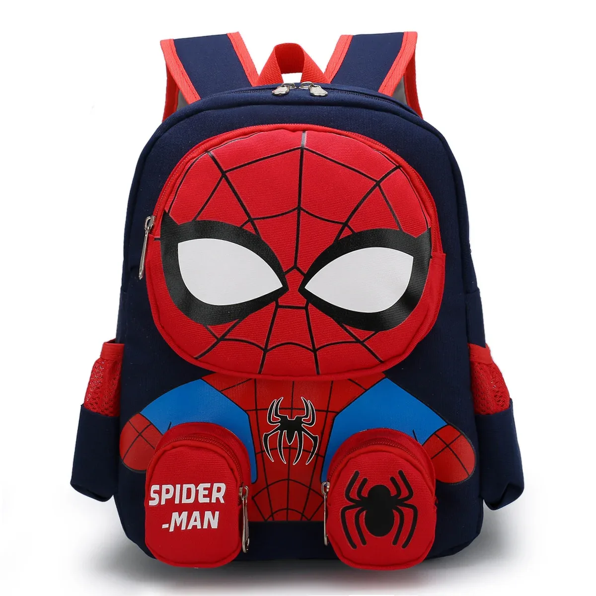 sac à dos pour enfants mesuca 3d little spider, sac d'école de maternelle cartoon supes, sac à dos léger en tissu oxford pour garçons avec petites pochettes à monnaie, sac à dos de voyage quotidien pour enfants, cadeau.