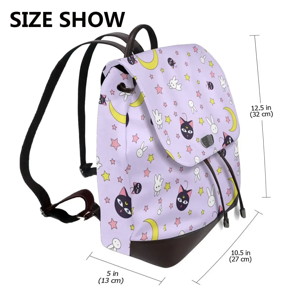 s-sailor-m-moon nouveau sac à dos pour femme tendance, sac à dos en cuir de haute qualité, sac à dos simple et élégant, sac à dos de grande capacité