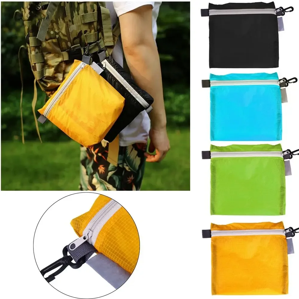 pochette de randonnée portable avec crochet, organisateur d'extérieur, housse de pluie pour sac à dos, trousse de toilette de voyage, sacs de natation imperméables