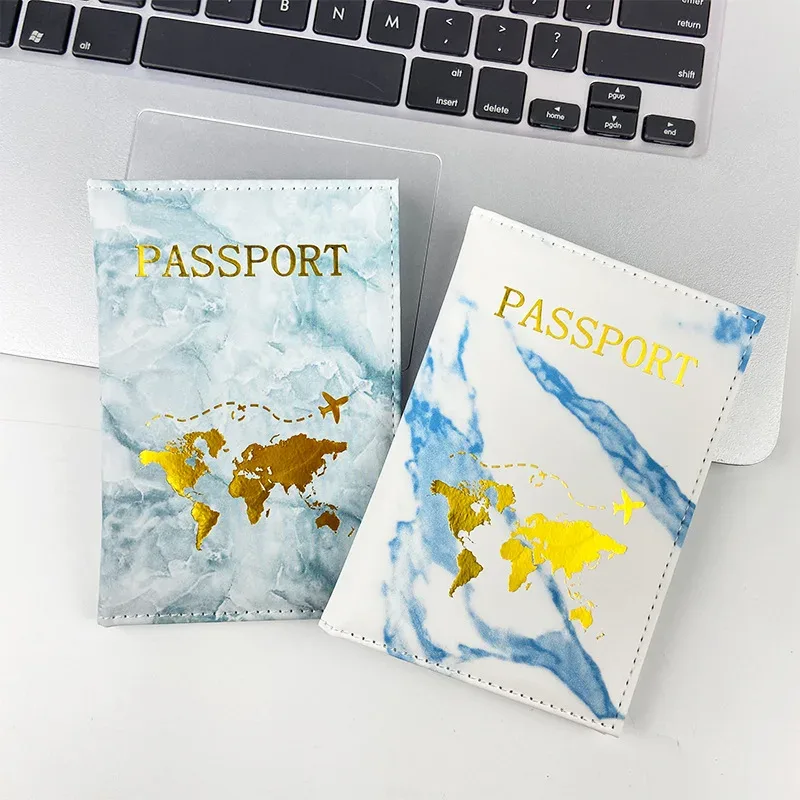 1 pièce Porte-passeport en PU, Housse de protection pour passeport et billets, Porte-cartes d'identité et de crédit, Accessoires de voyage