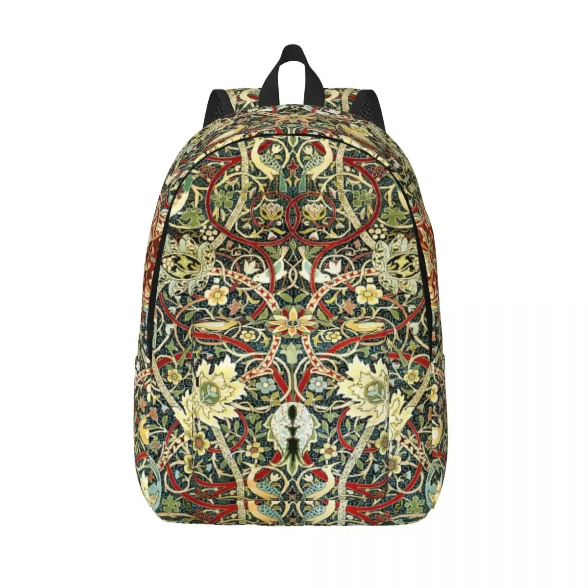 sac à dos en toile avec arbre de vie personnalisé par william instability, textile floral, école universitaire, sacs de voyage, cartable pour ordinateur portable 15"
