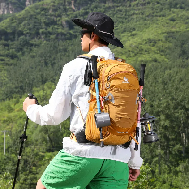 sac à dos de randonnée pour sports de plein air, respirant, imperméable, ultra-léger, à double bandoulière, sac d'alpinisme, sac de voyage, sac de cyclisme