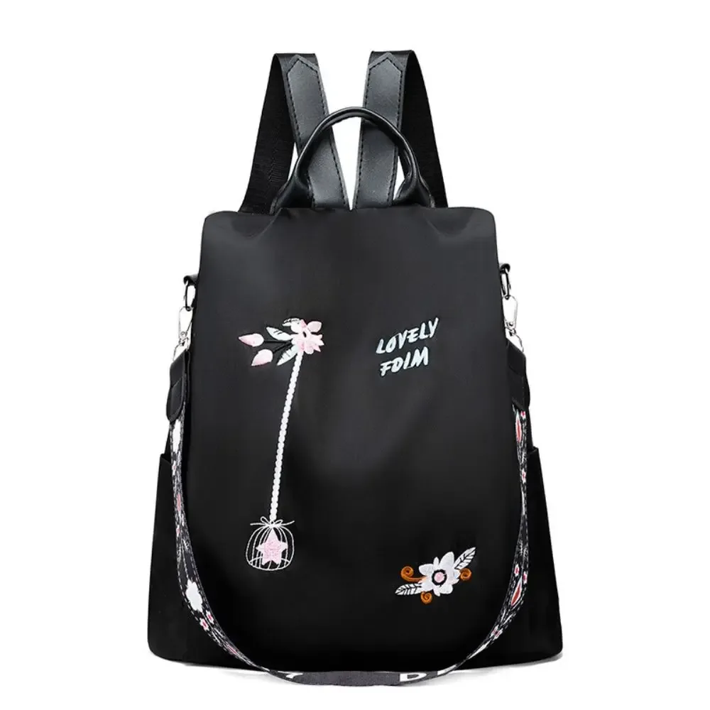 sac à dos oxford étanche pour femme, sac de broderie décontracté pour femme, grande capacité, sac à main de voyage, sacs à provisions, sac d'école, mode