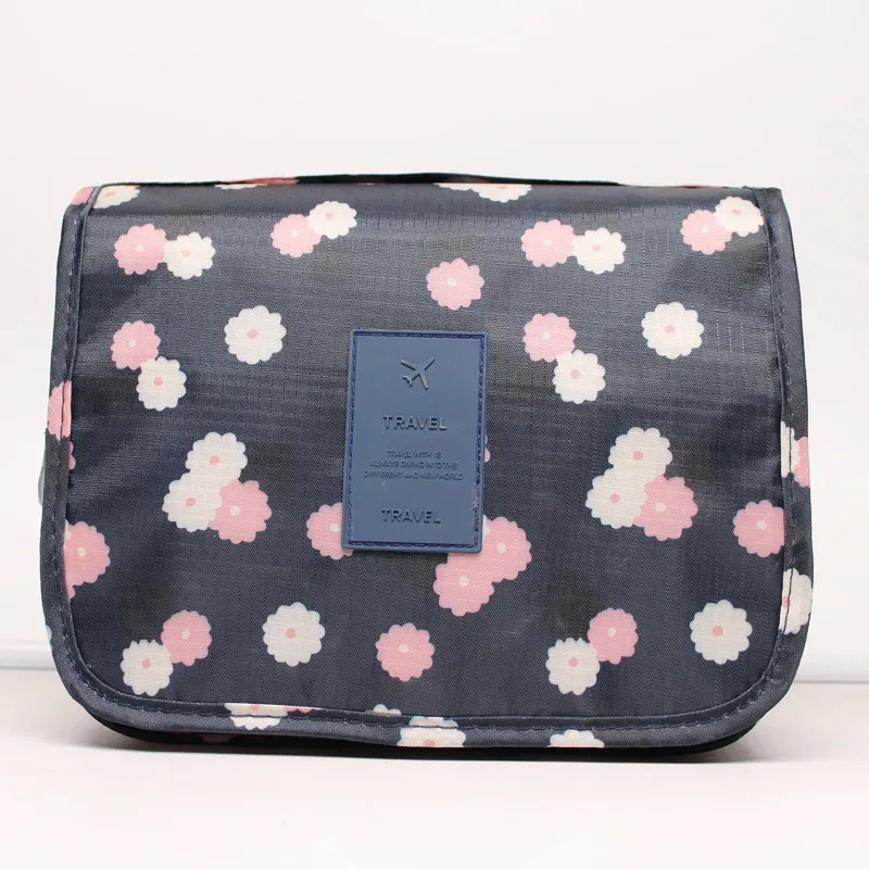 sac de maquillage de haute qualité pour femmes, sac à cosmétiques de voyage, crochet, organisateur de produits de toilette, rangement étanche, sac de lavage suspendu pour salle de bain