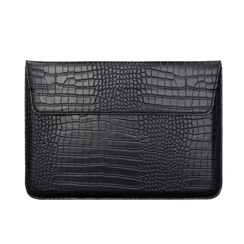 étui pour ordinateur portable en cuir lisse personnalisé avec monogramme et initiales, pour macbook air 13 pouces, pro retina 15 pouces, housse de protection pour ordinateur portable