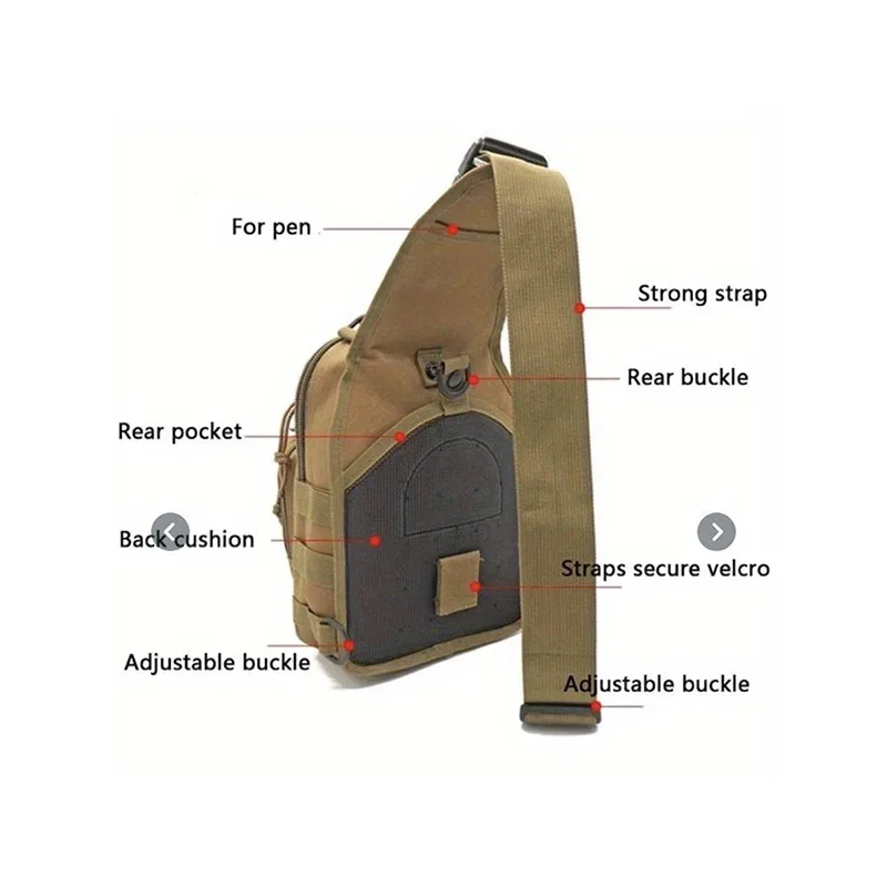 sac de poitrine dulsling pour hommes et femmes, sacs à bandoulière, extérieur, sport militaire, voyage lancé, randonnée, équipement de camping