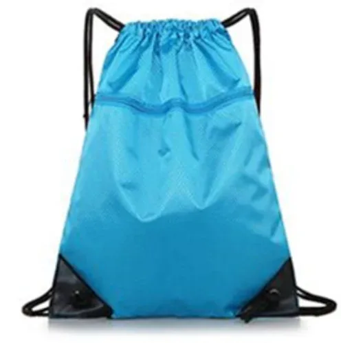 sac de sport à fermeture éclair double épaisseur, sac à dos de fitness avec poche à cordon, sac de randonnée, camping, natation, pour hommes et femmes.