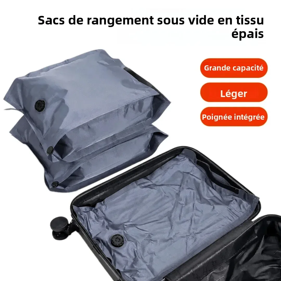 accessoires de voyage sacs sous vide compression organiseur de valise imperméable anti-poussière anti-humidité sans pompe économiseur d'espace sac à linge pour avion tissu oxford grande taille placard réutilisables