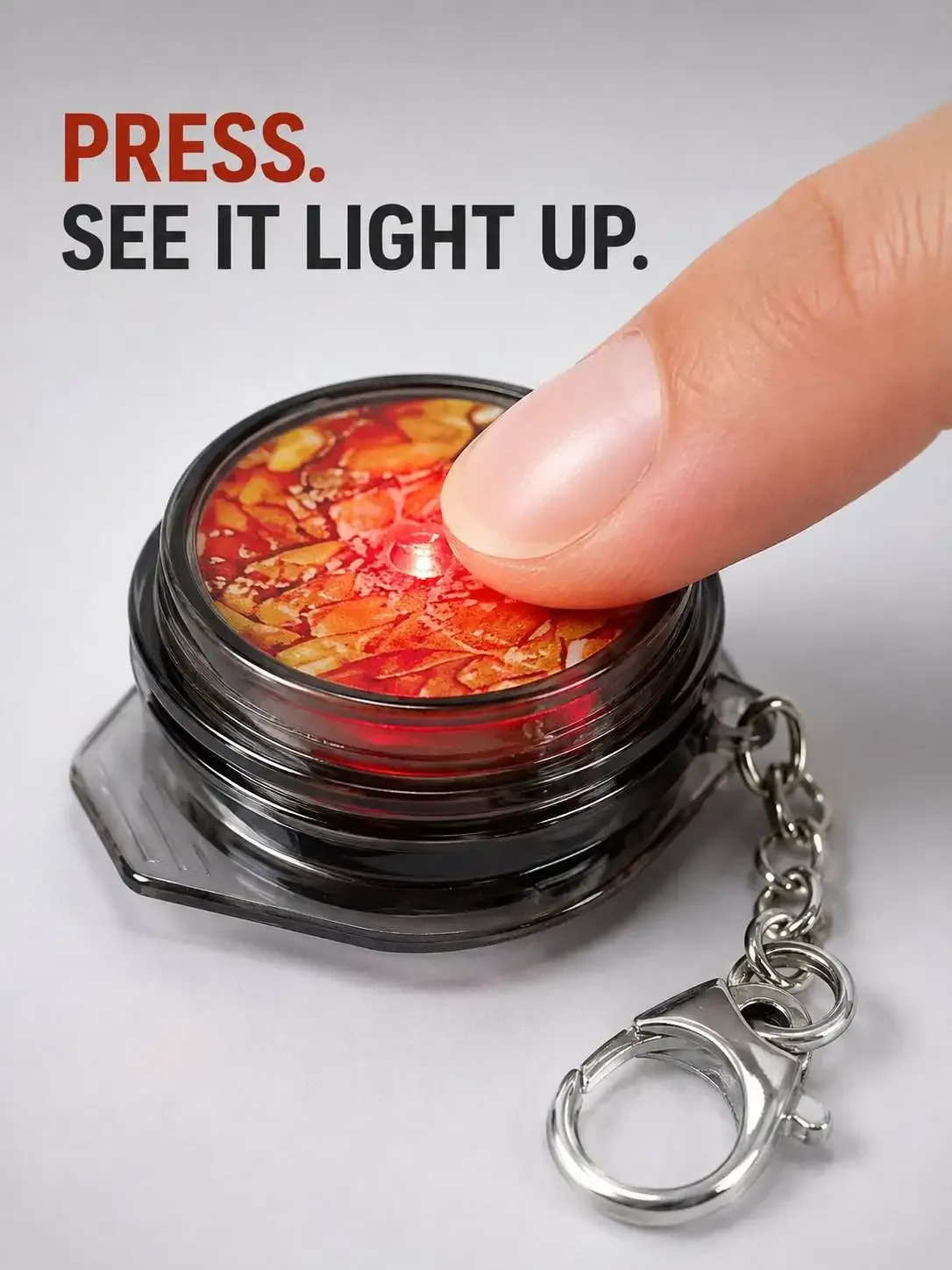 porte-clés coréen en forme de mini-aliment, bouton lumineux, charm kawaii pour sac, cadeau mignon pour amoureux de la cuisine, accessoire pour sac à dos et sac à main
