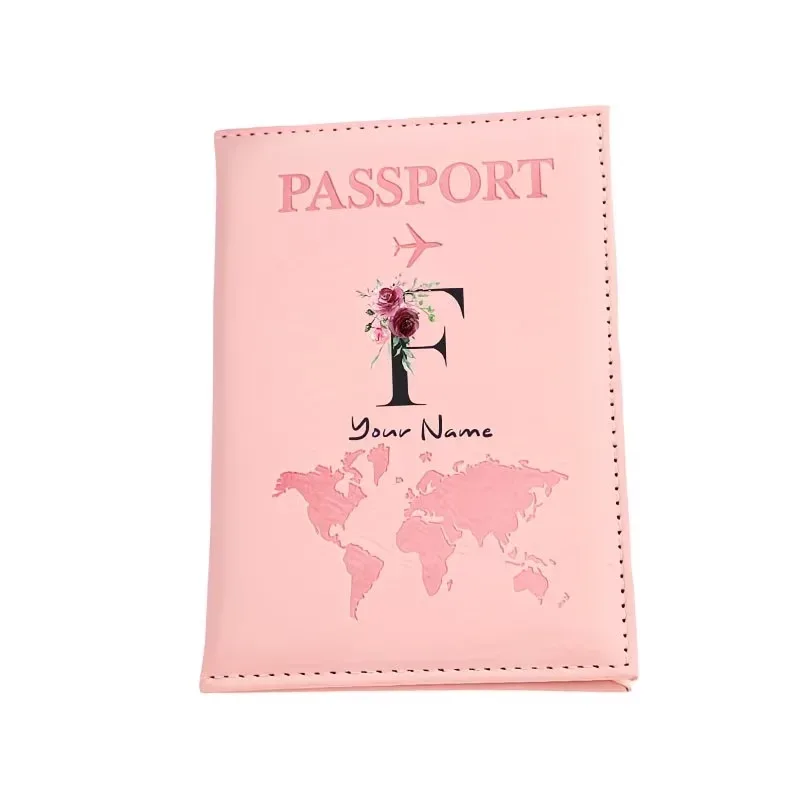 étui de passeport personnalisé, cadeau de voyage personnalisé avec nom/texte pour hommes, femmes, voyageurs - portefeuille porte-passeport léger et à fermeture ouverte