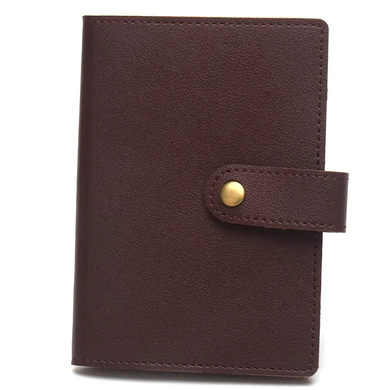 étiquette bagage porte cartes identité voyage accessoires compacts couleurs variées pochettes intérieures fermeture bouton doré usage international