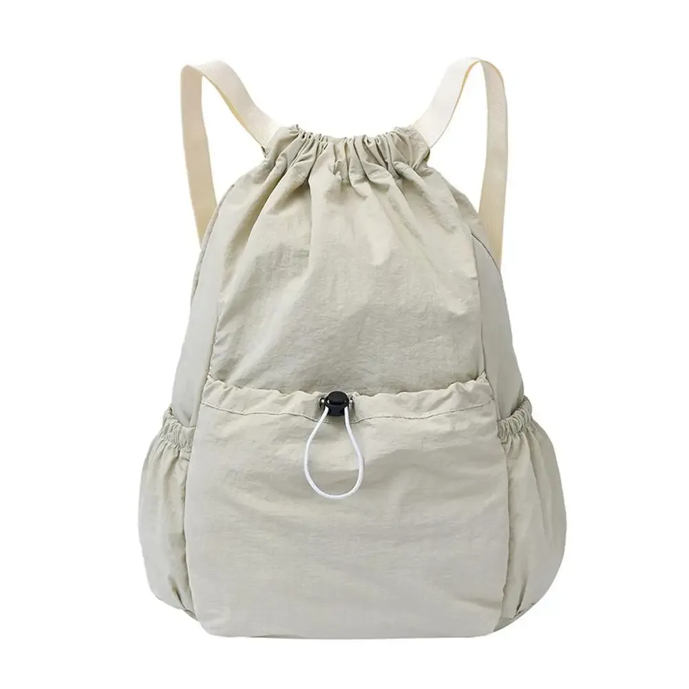 sac à dos léger à cordon de serrage, décontracté, unisexe, pour l'école, le sport, les voyages, grande capacité, imperméable