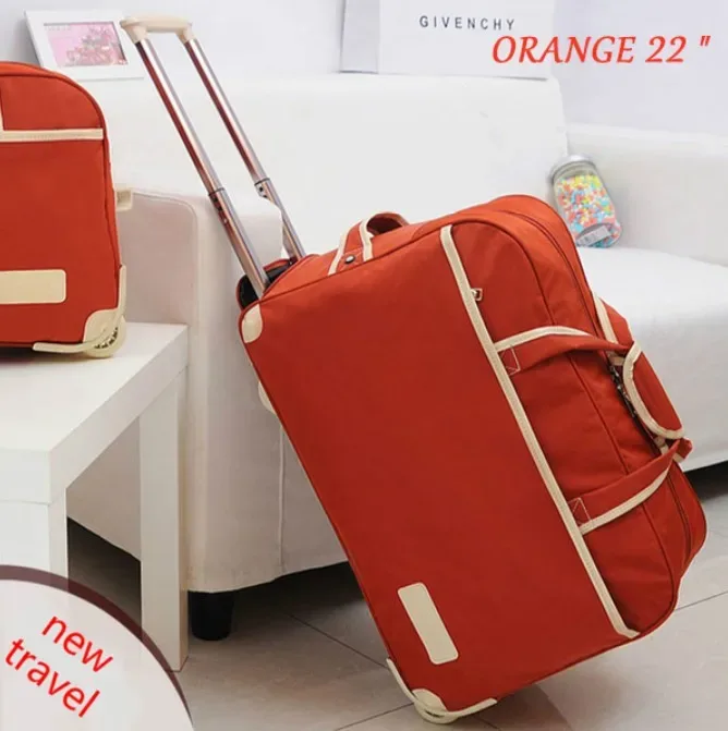 femmes sac de voyage sur roues bagages valise chariot haute qualité bagages valise à roulettes femme décontracté épaississement valise à roulettes